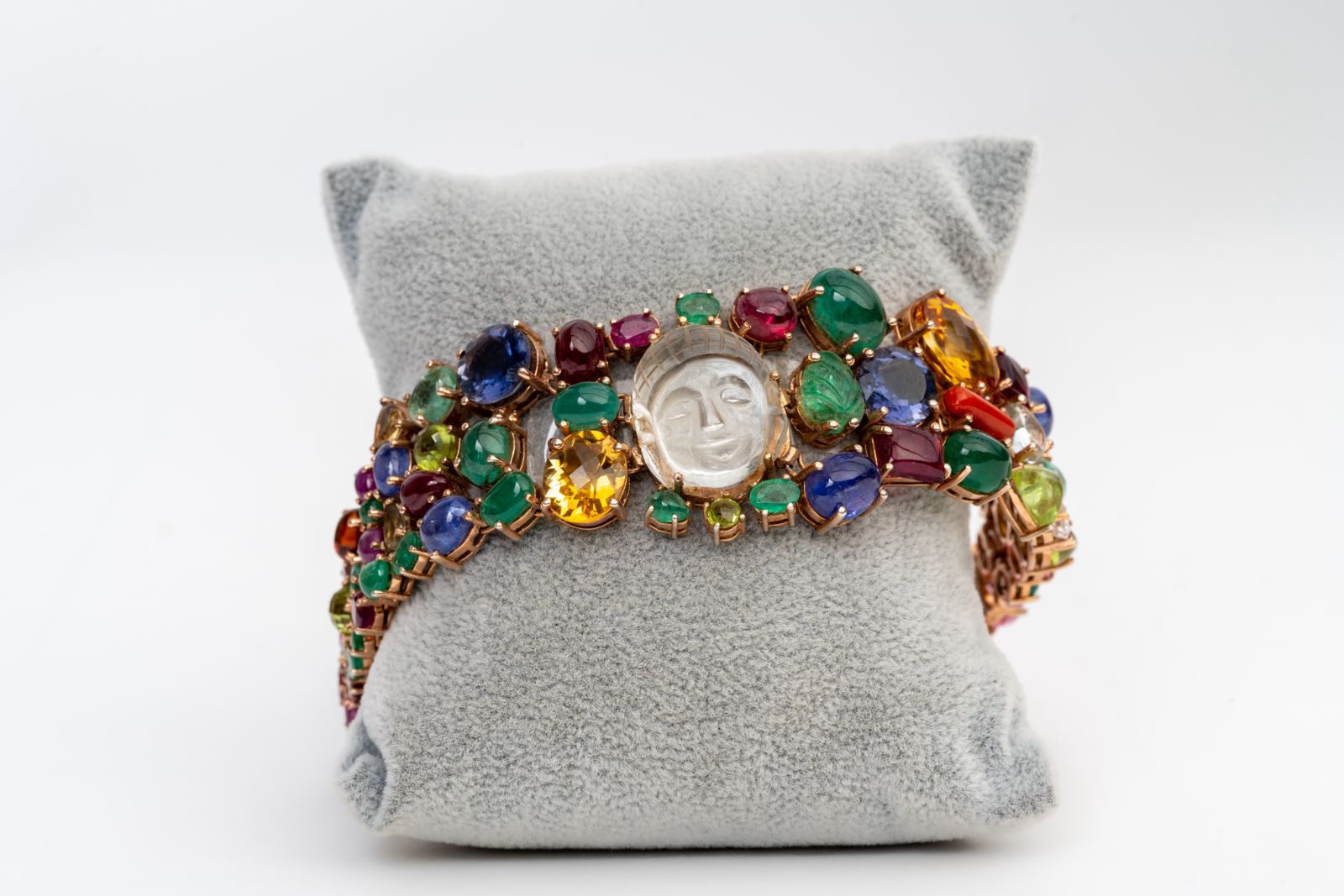 Radiant Crystal Buddha Bracelet