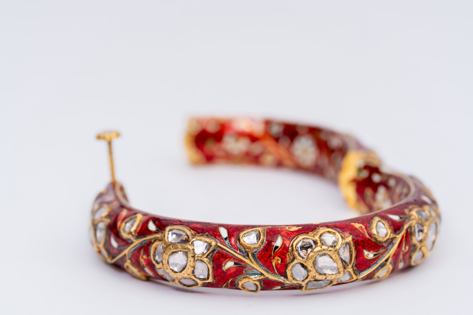 Scarlet Meenakari Bangle