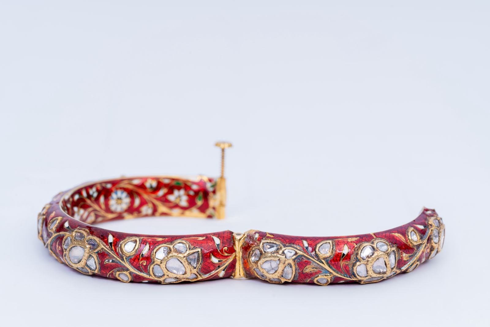 Scarlet Meenakari Bangle