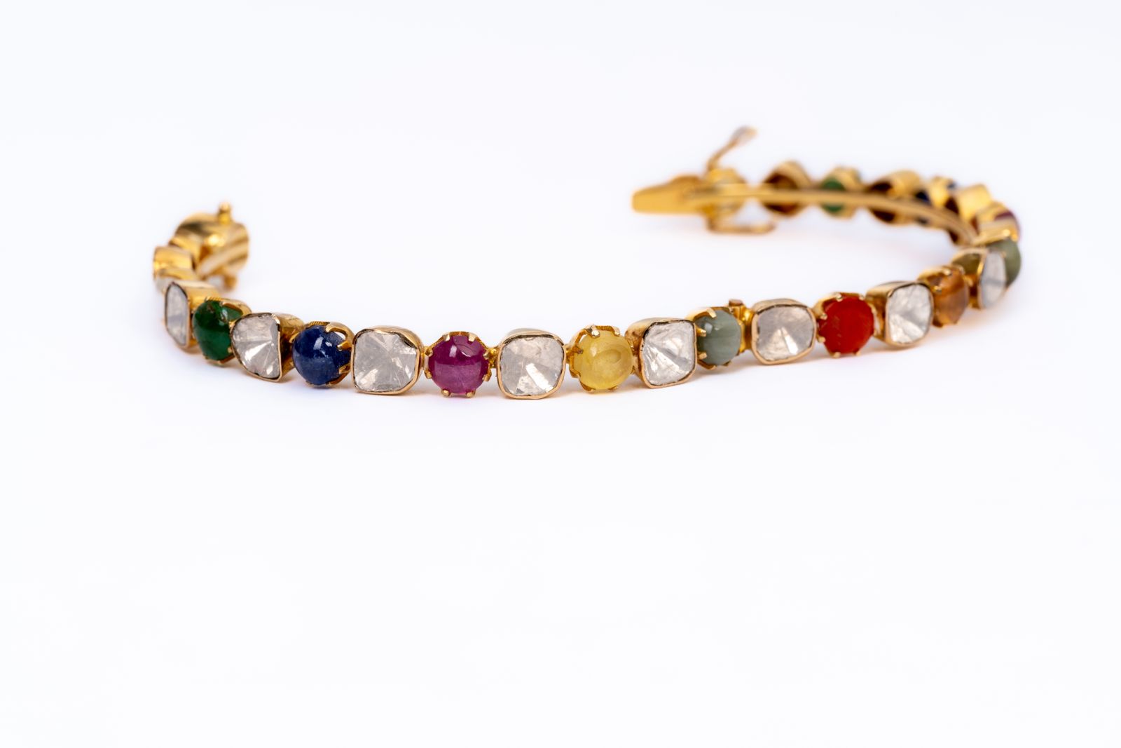 Timeless Navaratana Open Setting Bangle