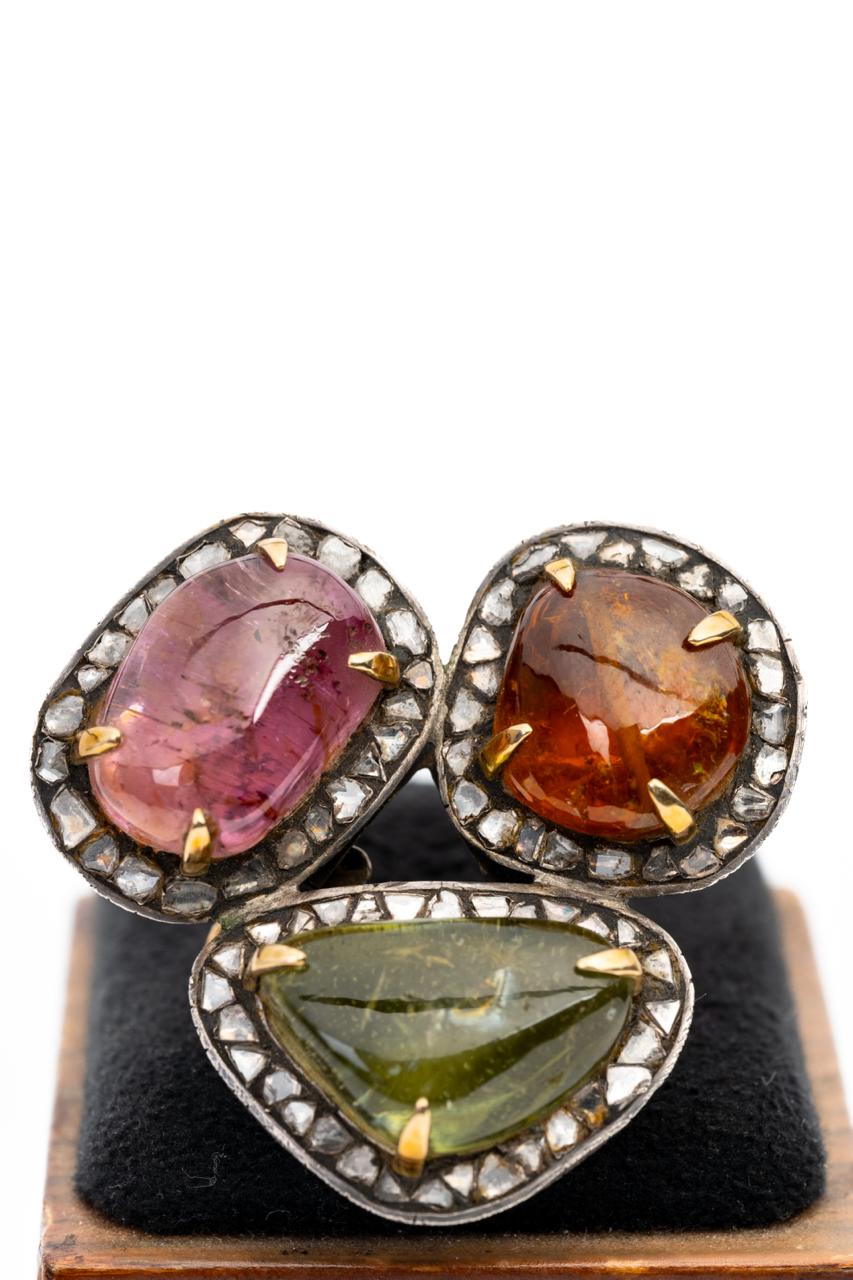 Multi Tourmaline Ring