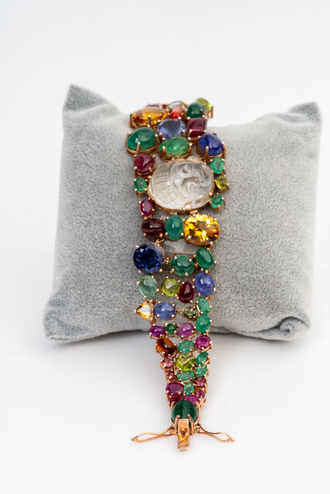 Radiant Crystal Buddha Bracelet